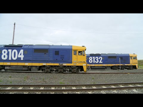 7737V Pacific National Grain Train Departs Gheringhap (17/6/2020) - PoathTV Australian Railways