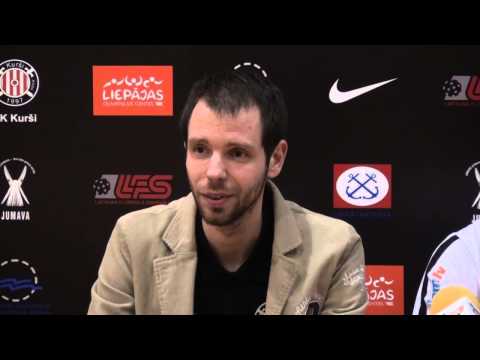 2014.02.09. FK Kurši - RTU/Inspecta (4-8) - Intervija