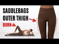 Reduce SADDLEBAGS in 2 Weeks | 15MIN Outer Thigh Workout - Fast Results, Lying Down, No Equipment