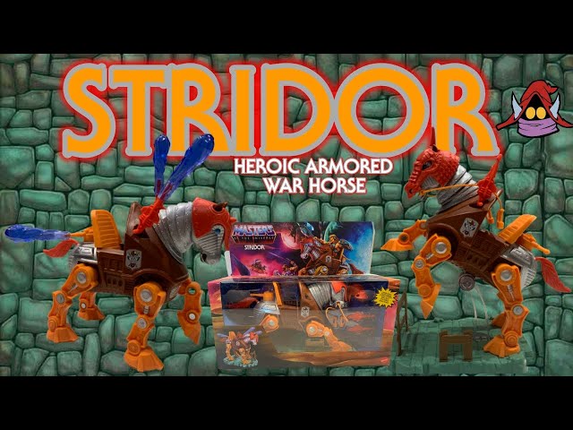 Vídeo relacionado con Masters of the Universe Origins Figura de Acción Stridor - Con Lanzadores, Casco y Brida - 17 x 27 cm - Regalo para Coleccionistas y Niños de 6+ Años