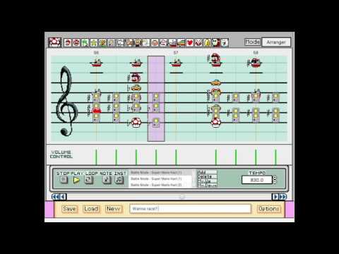 Mario Paint | Battle Mode - Super Mario Kart