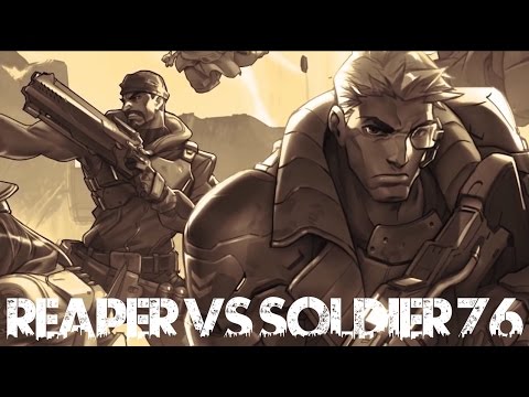 Overwatch Rap Battle: Reaper VS Soldier 76 - Offense Heroes | Daddyphatsnaps