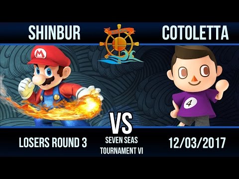 Seven Seas Tournament 6 - Shinbur (Mario) vs Cotoletta (Villager) - Losers Round 3