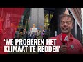 Klimaatactivisten vieren feest bij pensioenfonds