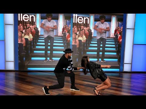 CiaraとtWitchが「tWitch＆Ciaraは何があっても踊れるのか？ (Ciara and tWitch Play 'Can tWitch & Ciara Dance... with What’s Behind Them?')