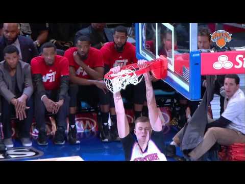 Top 5 Plays of the Week: Porzingis' Putback, Williams' 1-handed Slam, Galloway's Spin and Jumper