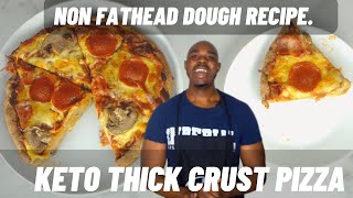 Keto Thick Crust Pizza |(Low Carb)|Off Point Cooking