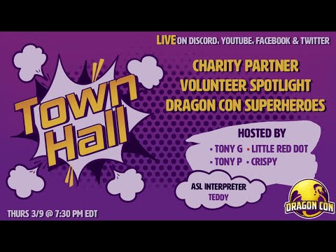 Dragon Con 2023 Town Hall — Let's Talk Volunteering & Superheroes!