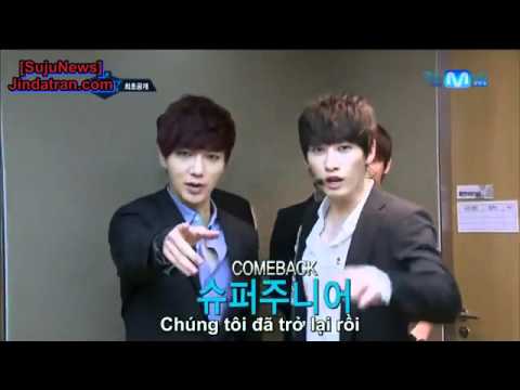 VIETSUB 120705 Super Junior Mcountdown Opening + Back Stage