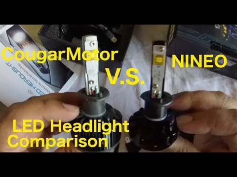 CougarMotor vs NINEO LED Headlight Comparison