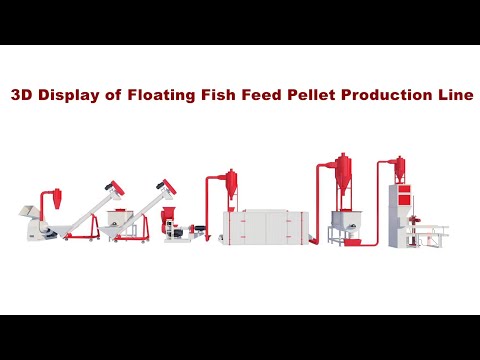 , title : '3D machine configuration display of the floating fish feed production line'