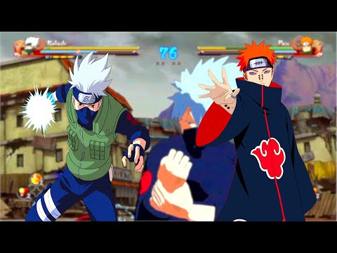 Kakashi vs Pain [destruction of the leaf village] - STORM 4