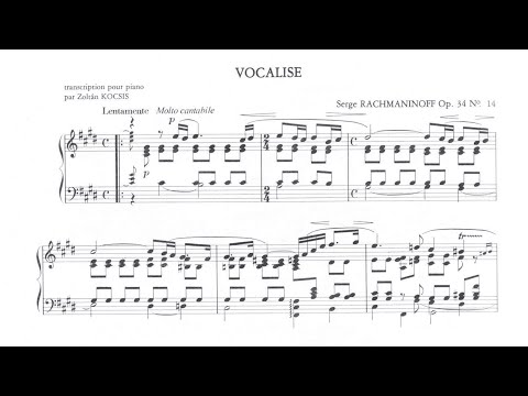 Vocalise Op 34 No 14 - Sergei Rachmaninoff