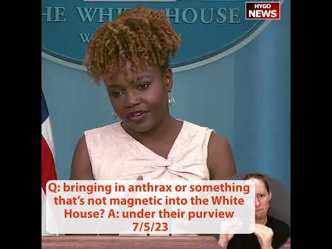 Q: bringing in anthrax or something that's not magnetic into the White House? A: under their purview