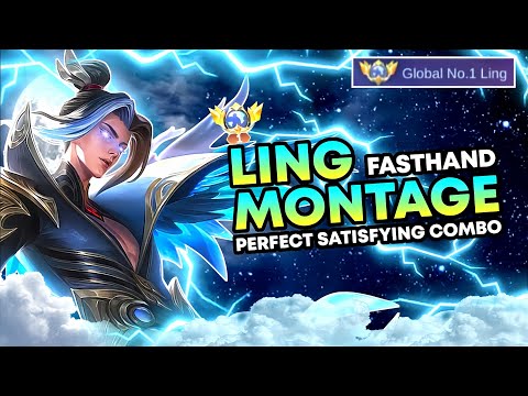 LING MONTAGE eps 12 ( FASTHAND & SATISFYING COMBO ) Top Global Ling Mobile Legends