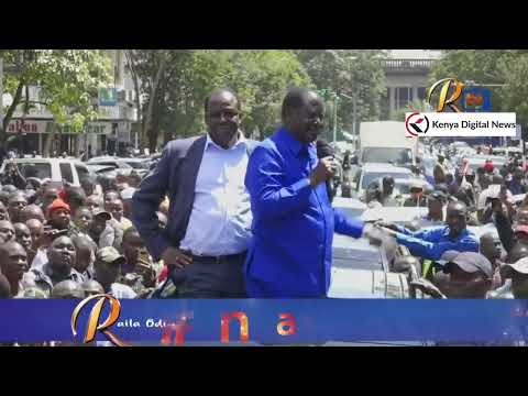 'SITARUDI NYUMA, MUNGU YUKO!" RAILA ON DEATH THREATS AS HE SPEAKS AT NAIROBI CBD!!
