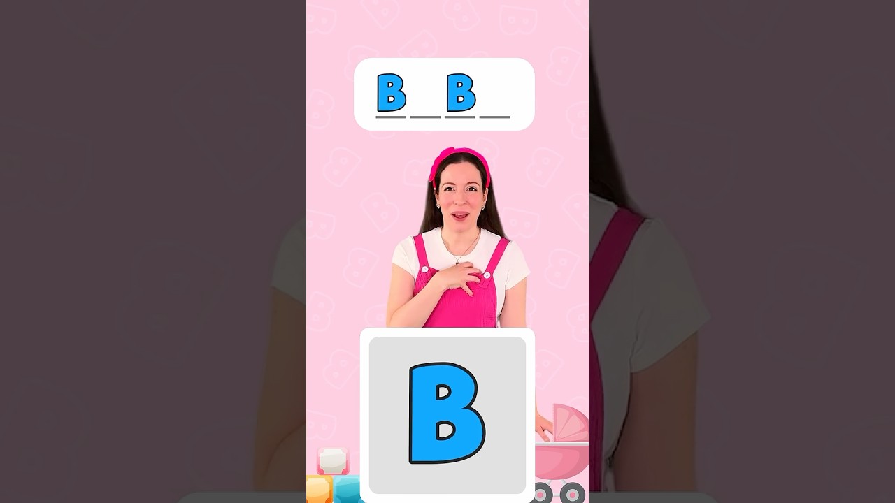 B letter sound in French - Learn to talk and read in french #learning #phonics #kids #toddlers