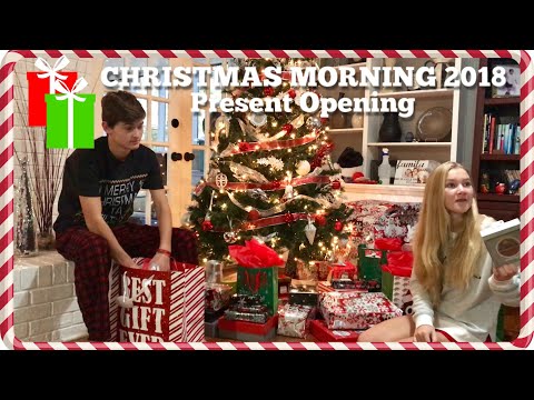 CHRISTMAS MORNING 2018 PART 1- OPENING PRESENTS