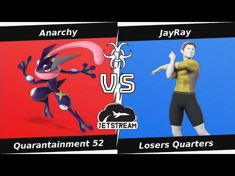 Quarantainment 52 Losers Quarters - Anarchy (Greninja) Vs. JayRay (WiI Fit Trainer) Smash Ultimate -