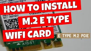 How To Install M.2 Wifi Bluetooth Combo Card  Intel AC 9260 With Bluetooth 5 1