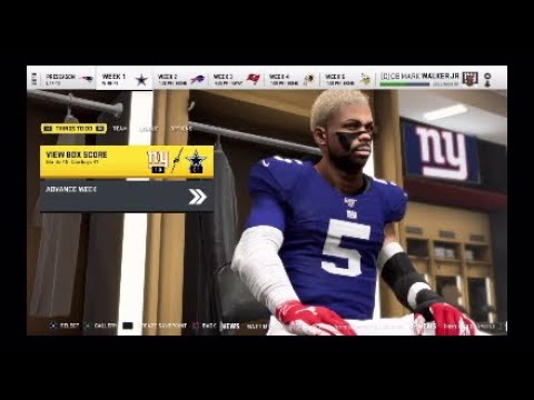 Saquon barkley got injured...Madden 20 QB franchise ep.8