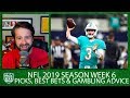 Week 6 Picks Against the Spread, Best Bets, Gambling Advice | Pick Six Podcast