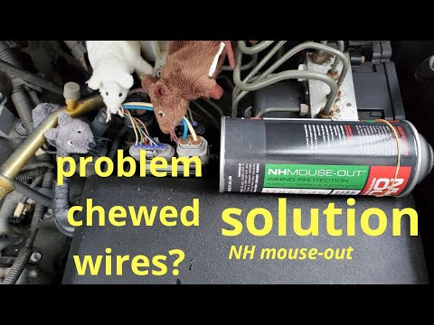 chewed wires there is a solution with NH mouse out, rv rodents prevention,  car rodents prevention