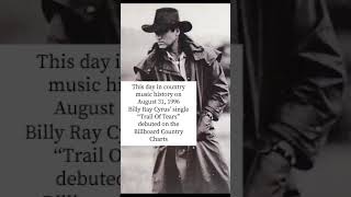 This day in country music history on 8/31/96 Billy Ray Cyrus hit the chart #countrymusic #90scountry