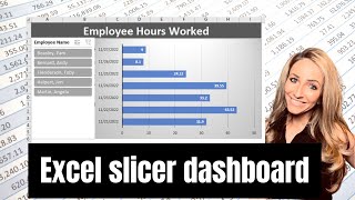 Slicer dashboard. Learn how to use pivot tables, pivot charts, bar charts, and slicers together to create a dashboard. - Excel Xpert tutorial video