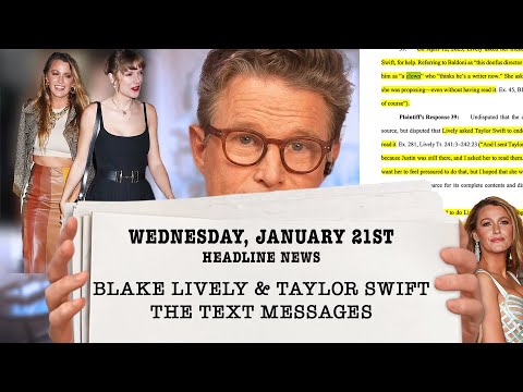 Bigtime Texts Revealed-- Blake Lively, Taylor Swift... and Justin Baldoni...We break it down