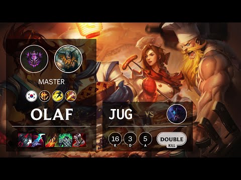 Olaf Jungle vs Rek'Sai - KR Master Patch 10.23