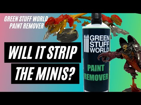 Stripping Old Paint From Miniatures | Testing Green Stuff World Paint Remover