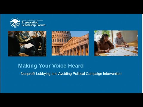 Making Your Voice Heard: Nonprofit Lobbying and Avoiding Political Campaign Intervention