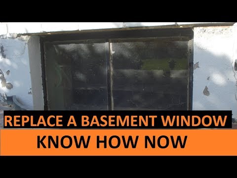 Replace a Steel Frame Basement Hopper Window - YouTube
