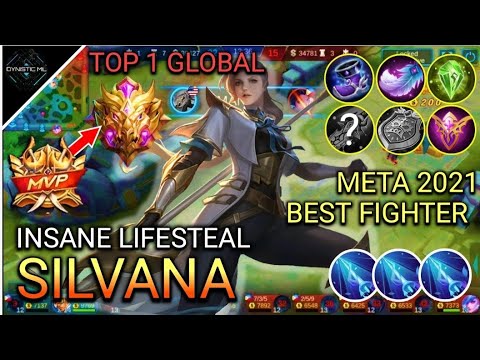 META FIGHTER SILVANA TOP 1 GLOBAL | SILVANA BEST BUILD | SILVANA BEST BUILD 2021 | SILVANA GAMEPLAY