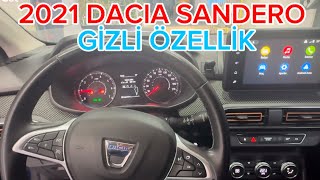 2021 DACİA SANDERO  GİZLİ ÖZELLİK ANKARA CETİNGARAJ06