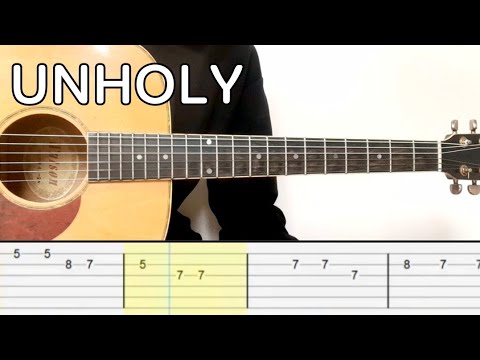 Sam Smith - Unholy (Guitar Tutorial Tab)