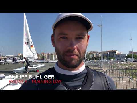 2018 Laser Senior Europeans - Training day - Philipp Buhl GER