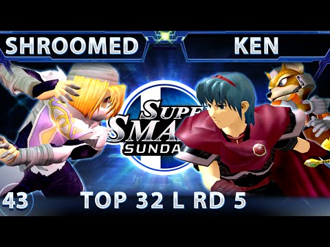 SSS 43 - WFX Shroomed (Sheik) Vs. Liquid Ken (Marth/Fox) SSBM Top 32 Losers Round 5 - Smash Melee