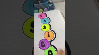 Capa de caderno de física (Lettering)