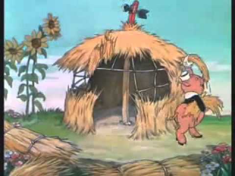 ,los tres cerdos dices que no son miedoso cuando el lobo se aparece y salen corriendo