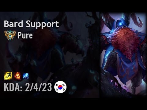 Bard Support vs Trundle - Pure - KR Challenger Patch 6.8