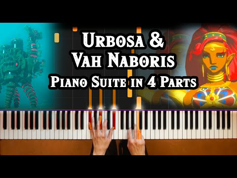 Urbosa & Vah Naboris Suite - Breath of the Wild Piano [Medley][Sheet Music][Tutorial][How To Play]