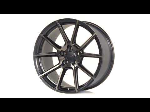 TSW Alloy Wheels - Chrono in Matte Black w/ Machine Face & Dark Tint