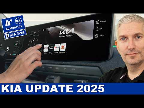 Kia Update 2025: EV route planner improved | Functions on Demand for the infotainment system |