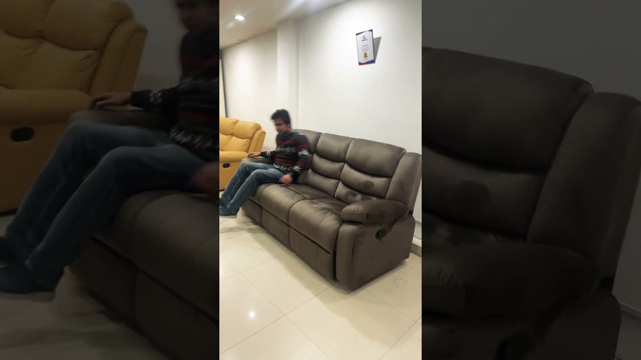 Watch video 3 Seater Recliner Sofa in fabrics with ultimate comfort @Sky Recliners Now 3 Seater Recliner Sofa in fabrics with ultimate comfort @Sky Recliners