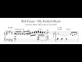 Bill Evans - My Foolish Heart - Piano Transcription (Sheet Music in Description)