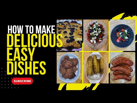 Easy Grilling & Summer Recipes| Burgers, Sausages, Blueberry Cobbler & Watermelon Salad!