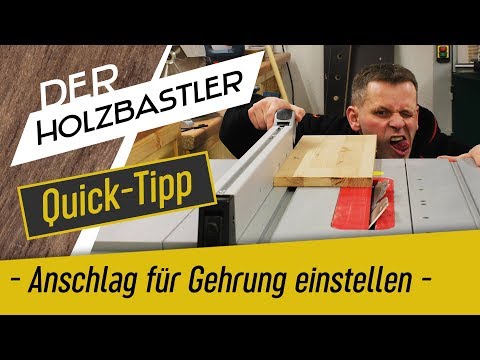 QuickTipp - Anschlag für GEHRUNGEN einstellen - Warum hab ich das nicht früher gewusst???