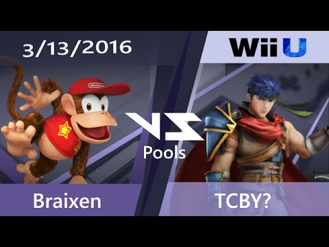 Super SmashNest 5 Pools W-R2 - Braixen (Diddy Kong) Vs. TCBY? (Ike, Corrin)